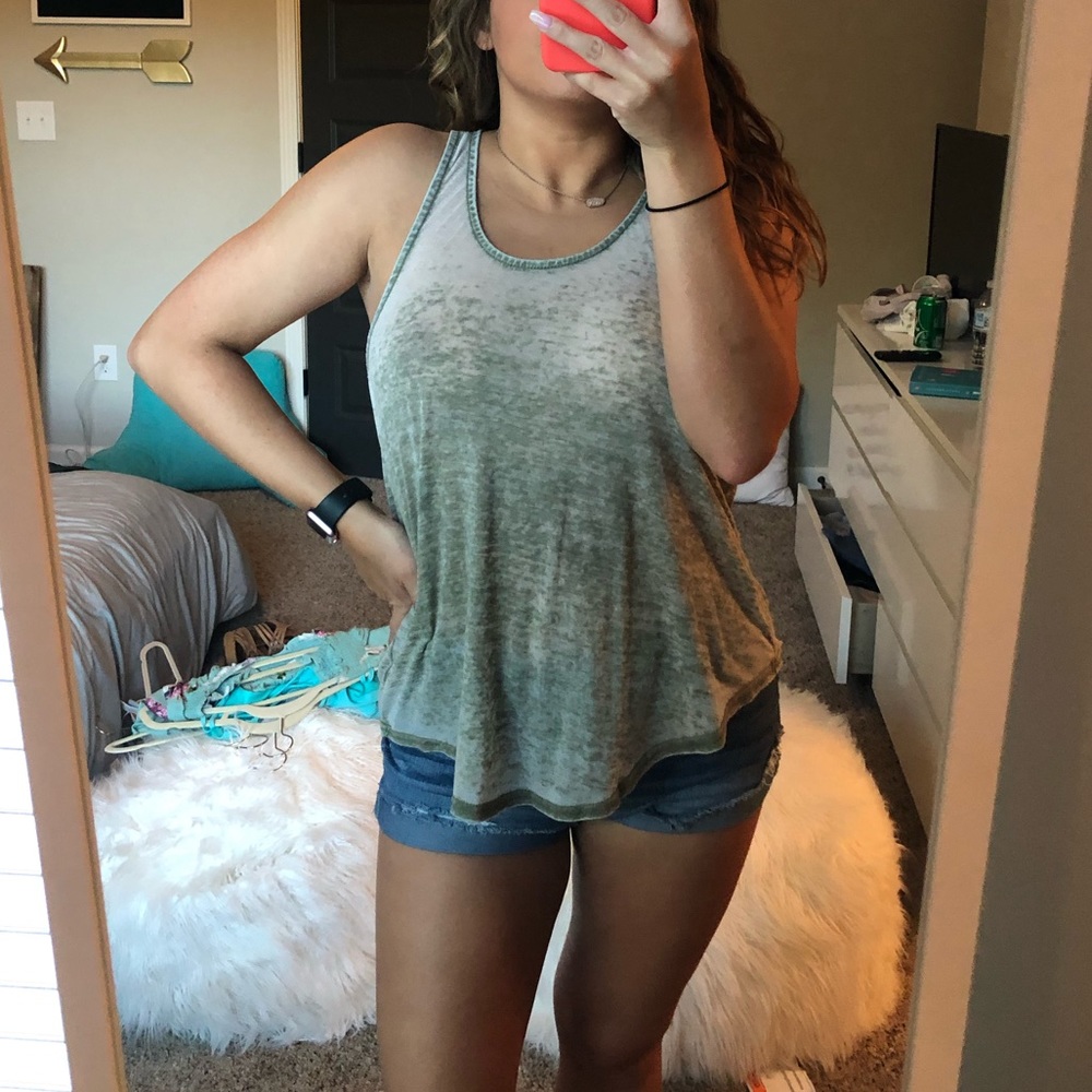 olive tank top